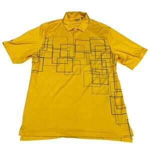 Ping Performance Men's Yellow Golf Polo SS Shirt, Size M